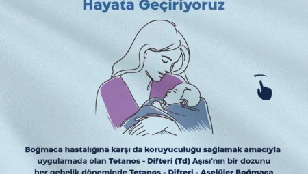 Anne ve Yenidoğan Bebekler İçin Boğmaca Aşısı Uygulaması 2 Nisan’da Başlıyor